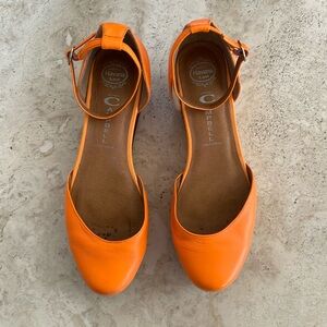 jeffrey campbell NEON ORANGE Sue Bee Shoe SIZE 8